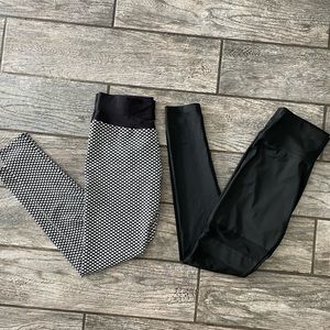 Scrunch butt mesh workout leggings set 🤍